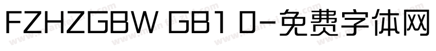 FZHZGBW GB1 0字体转换